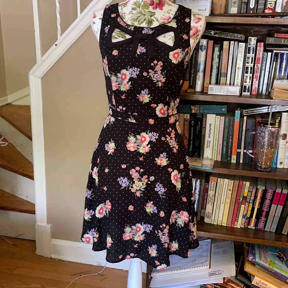 Polka Dot Floral Dress
